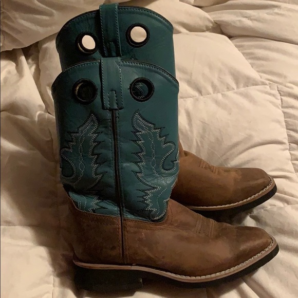 Genuine leather cowgirl boots! - Picture 1 of 5
